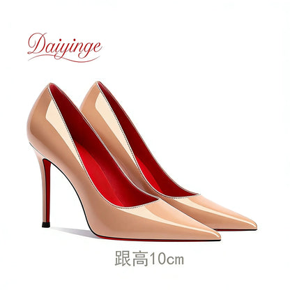 Shoes For Woman 2026 Trend Luxury Red Bottoms High Heels Pointed Toe Stiletto Pumps 12 cm Comfortable Party Dress Wedding Shoes NovaCart