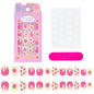 24Pcs/box Kids nails for Girl Cartoon Pattern False Nail Cute Child Fake Nails Tips Kawaii Acrylic Artificial Press on Nail+Tool NovaCart