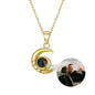 Custom Projection Photo Necklace Star Moon Necklace