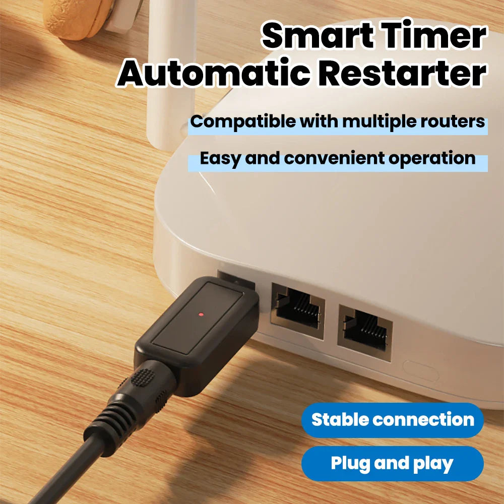 DC WiFi Auto Reboot Router Router 24H Automatic Power Off Reset Tool 5.5x2.1mm Restart Control Line 5V-24V Pi-Mart