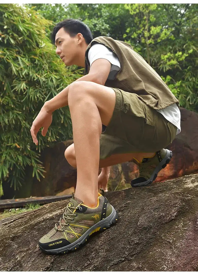 Men's Hiking Shoes Breathable Mesh Sports Single Shoes Summer Outdoor Wear-resistant  Hiking and Hunting Tactical Sports Shoes NovaCart