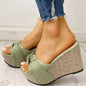 Fashion Slope Women's Bow Sandals and Slippers