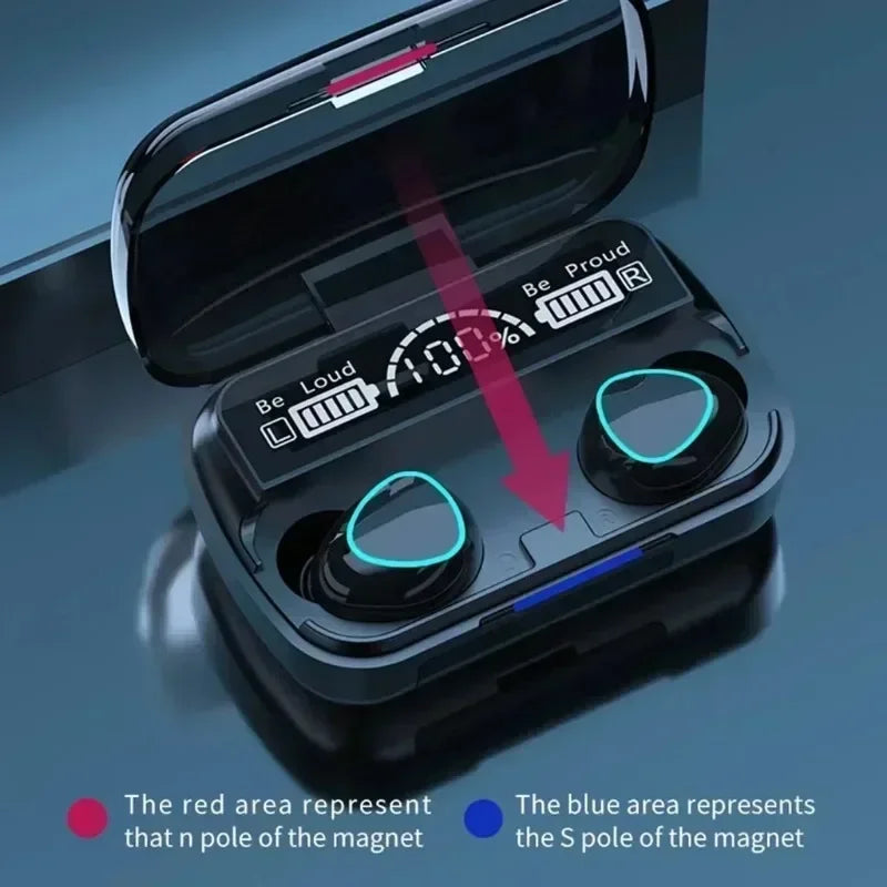 M10 Wireless Headphone Bluetooth Earphones Waterproof Earpieces Sport Earbuds For Huawei Iphone OPPO Xiaomi TWS Music Headset NovaCart