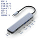 KEBIDUMEI 5 in 1 USB C Docking Station Type-C To HDMI-Compatibility HUB Multi port Splitter PD Charging USB Adapter For Laptop Pi-Mart