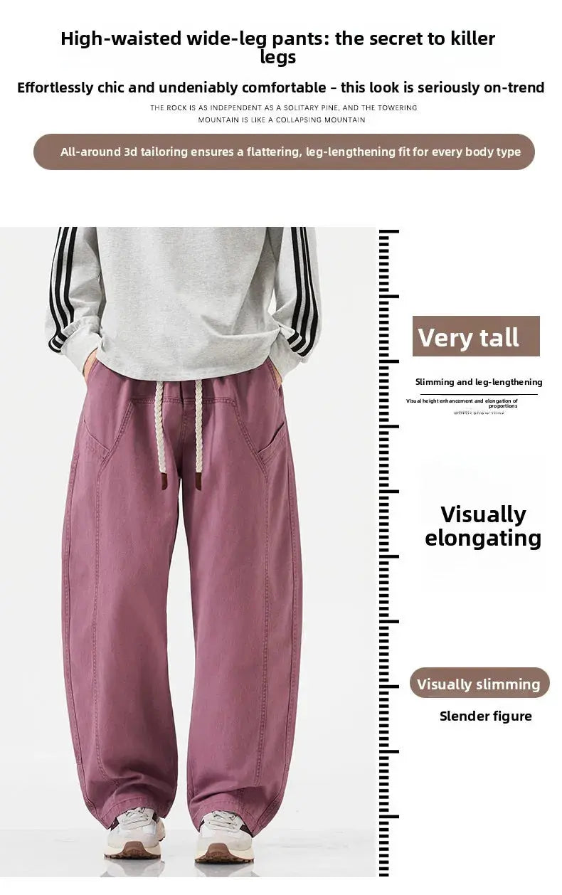 HIQOR High Quality 100% Cotton Work Pants Men Casual Straight Trousers Y2K Man Plus Size Cargo Pants Fashion Solid Workout Pants NovaCart