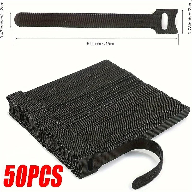 50PCS Cable Organizer Cable Management Cable Winder Tape Protector for Wire Ties Phone Accessories Organizador Cables Orginazer Pi-Mart