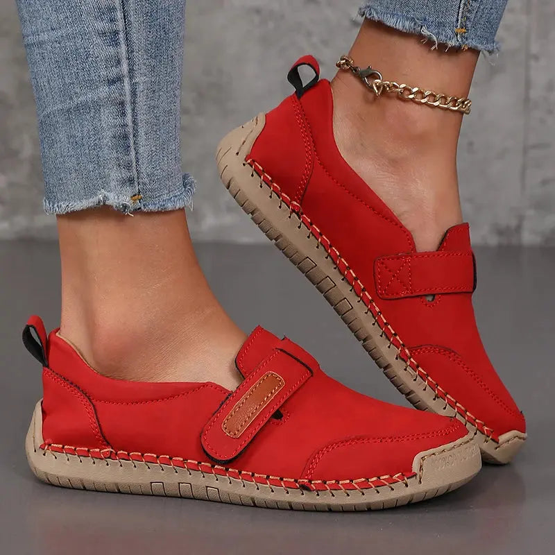 Handmade Leather Women Shoes Casual Comfortable Slip on Loafers Women Leather Shoes Moccasins Walking Shoes Summer Direct Sales NovaCart
