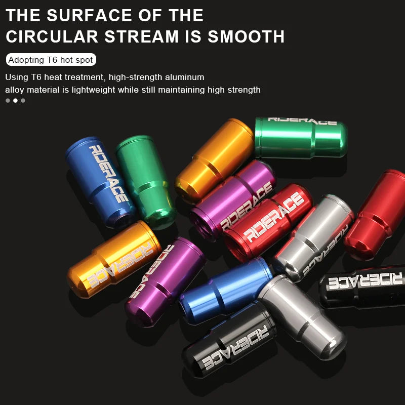 2/4/10Pcs Bicycle Tire Valve Cap Dustproof Lightweight Aluminum Alloy MTB Road Bike Tube Tyre Gas Nozzle Cover For FV Presta Pi-Mart