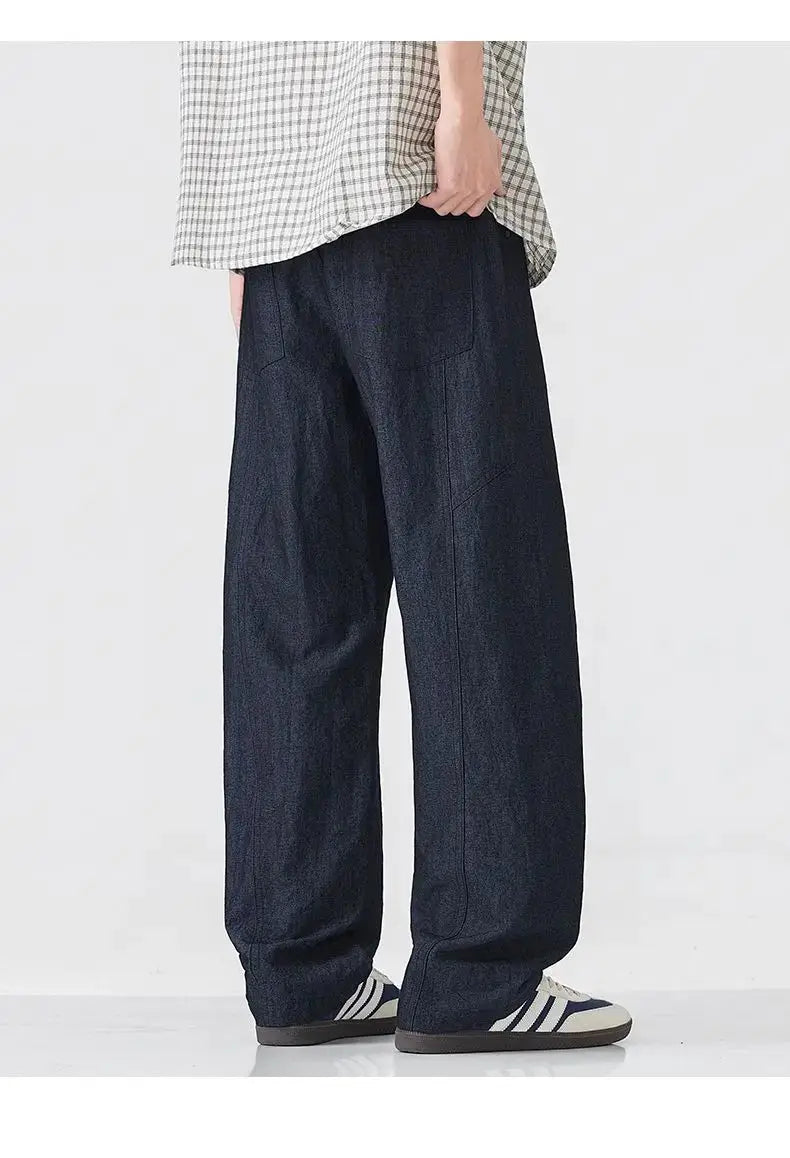 HIQOR Spring Men's American Retro Casual Pants Man Summer Sweatpants Joggers Track Pants Fashion Casual Loose Wide Leg Trousers NovaCart