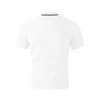 2025 New Men's Casual Fashion Simple V-neck Short Sleeved T-shirt Summer Comfortable Breathable Versatile Top NovaCart