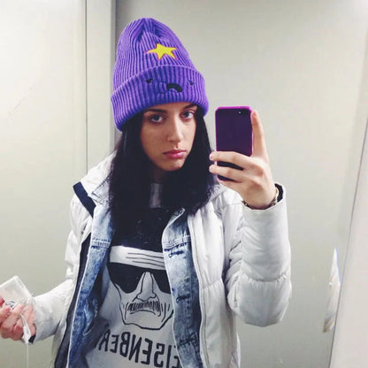 Embroidered Woolen Winter Pullover Hat FitiqueFit