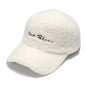 Lamb Wool Baseball Cap — Korean Style Plush Winter Sun Hat for Women FitiqueFit
