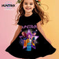 Girls Kpop Cartoon Demon Hunters Dress Summer Kids Anime Princess Beach Outfit Casual Sleepwear NovaCart