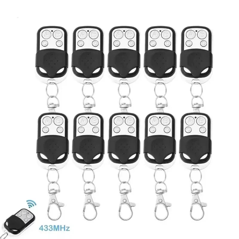 1/5/10PCS 4 Buttons 433MHZ Door Opener Remote Control Clone Fixed Learning Rolling Code Duplicator Garage Universal Garage Pi-Mart