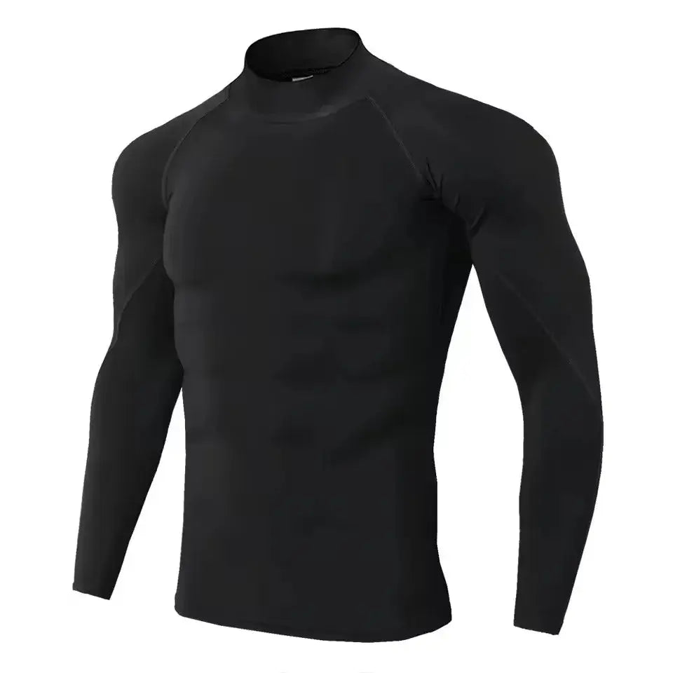 Men Compression Long Sleeve T Shirt Sportswear Male Skinny Tshirt Elastic Track Tracksuit Clothing Gyms Fitness T-shirt For Men NovaCart