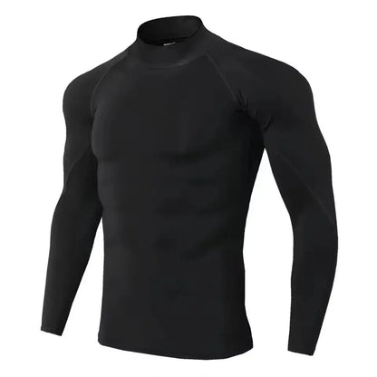 Men Compression Long Sleeve T Shirt Sportswear Male Skinny Tshirt Elastic Track Tracksuit Clothing Gyms Fitness T-shirt For Men NovaCart