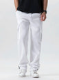 Mens Sweatpants Straight Fit Joggers for Sports and Streetwear Loose Oversized Drawstring Long Pants Men Multi-pocket Pants NovaCart