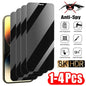 1-4Pcs Privacy Screen Protector for iPhone 14 13 11 12 Pro Max Mini 8 Plus Anti-spy Protective Glass for iPhone 15 16 17 XS MAX NovaCart