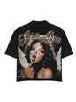 Men's Y2K Vintage Pattern T-Shirt Angel Wings and Lips Design Black Casual Short Sleeve Shirt Summer Essential Street Style NovaCart