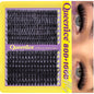 60D80D100D Thick False Eyelashes with Mixed Length, D Curl Cat-Eye Style for a Fluffy And Dramatic Look Suitable for Beginners NovaCart