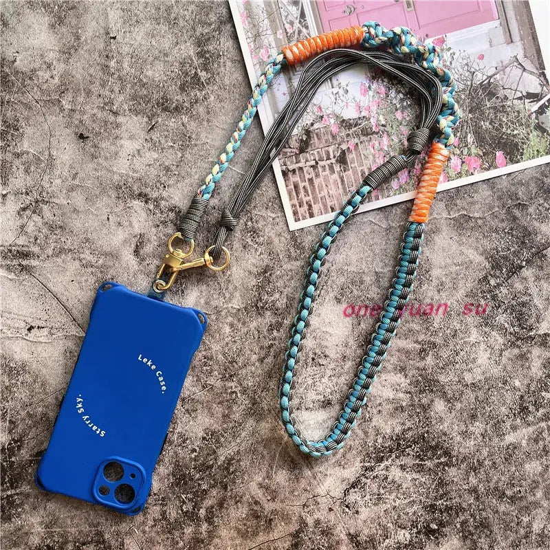 Lanyard Strap for Phone Charm Handmade Bag Body Kit Contrasting Colors Rope Hang Mobile Phone Strap Crossbody Accessories Chain NovaCart