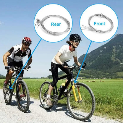 10/5/3/1PC 2M MTB Bicycle Brake Line Bicycle Speed Line Fixed Gear Shifter Gear Brake Cable Set Core Inner Wire MTB Road Bike Pi-Mart