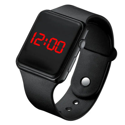 Simple Digital Watch for Men Women Fashion Sport LED Electronic Watch Black Silicone Wristband Casual Mens Watch Reloj Hombre NovaCart
