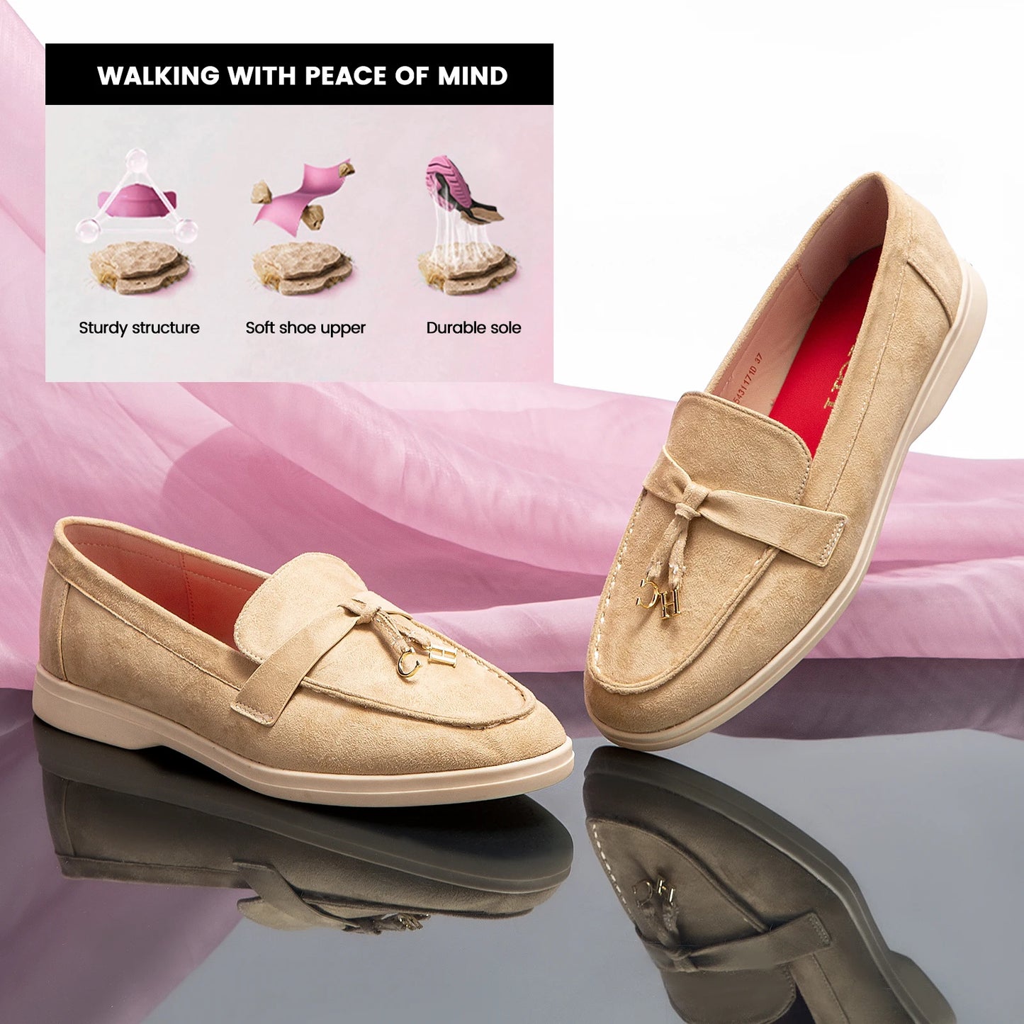Women's Loafers Luxury Brand Design Breathable and Cool Slip On Shoes Autumn Casual Shoes Business Women NovaCart