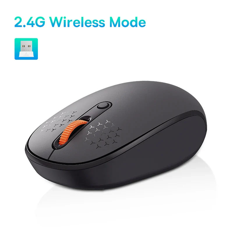 Baseus Mouse Bluetooth Wireless Computer 1600DPI Silent Mouse with 2.4GHz USB Nano Receiver for PC MacBook Tablet Laptop Mouse Pi-Mart