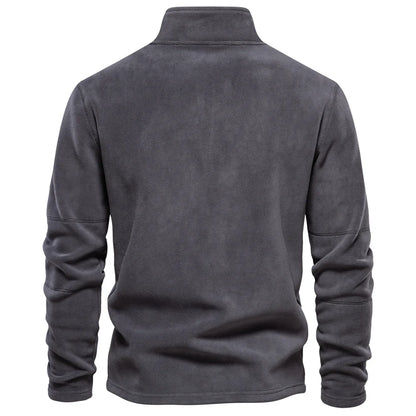 AIOPESON Brand Quality Thicken Warm Fleece Jacket for Men Zipper Neck Pullover Men's Sweatshirt Soft Shell Mens Jacket NovaCart