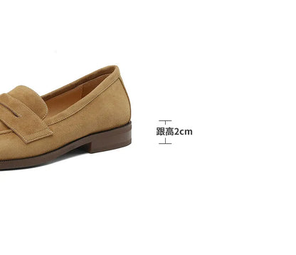 Shoes for Women 2024 Summer Brown Casual Flats Ladies Shoe Fashion Suede Loafers Soft Sole Non-Slip Feminino Zapatos Mujer NovaCart