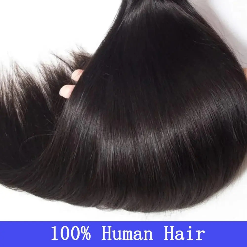 Human Hair Bundle Natural Color Bone Straight Indian 100% Raw Remy Virgin Unprocessed 1-4 Pcs Bundles For Black Woman Extensions NovaCart
