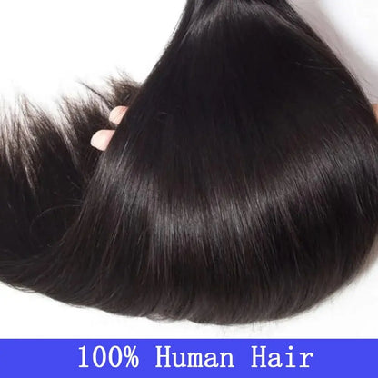 Human Hair Bundle Natural Color Bone Straight Indian 100% Raw Remy Virgin Unprocessed 1-4 Pcs Bundles For Black Woman Extensions NovaCart