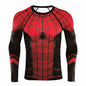 Fashion Comics Spider Cosplay 3D Printed Men's Long Sleeve T-shirt Superhero Tee Casual Loose Fitness Sports Tops Street Clothes NovaCart