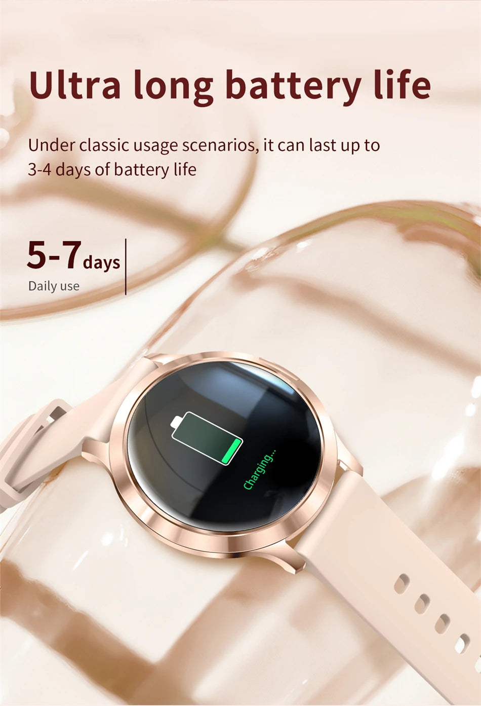 LIGE Women Smart Watch 2026 Ultra-thin AMOLED Screen Sport Fitness Bracelet Custom Watch Face Bluetooth Call Luxury Smartwatch NovaCart