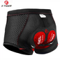 X-TIGER Men's Cycling Underwear with 5D Gel Cushioned MTB Boxer Cycling Shorts Road Cycling Underwear Cycling Equipment Pi-Mart