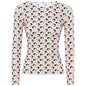 Woman Clothes Korean Moon Print Long Sleeve T-Shirt Fashion Casual Layered Sun Protection Top Ice Silk Basic Tee Spring Autumn NovaCart