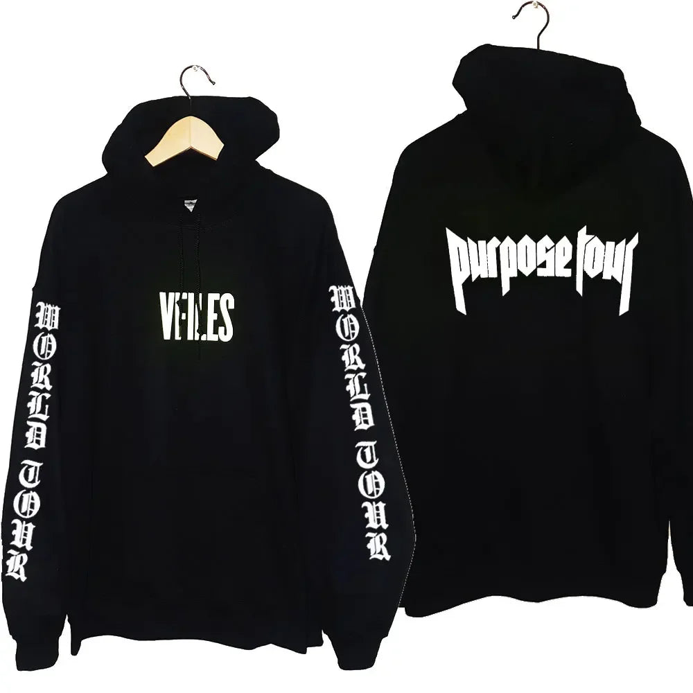 Hoodies Men Justin Bieber Purpose Tour fashion Print Hip Hop Streetwear Fleece Warm Hoody Men Women Pullover Hoodie Sweatshirt NovaCart