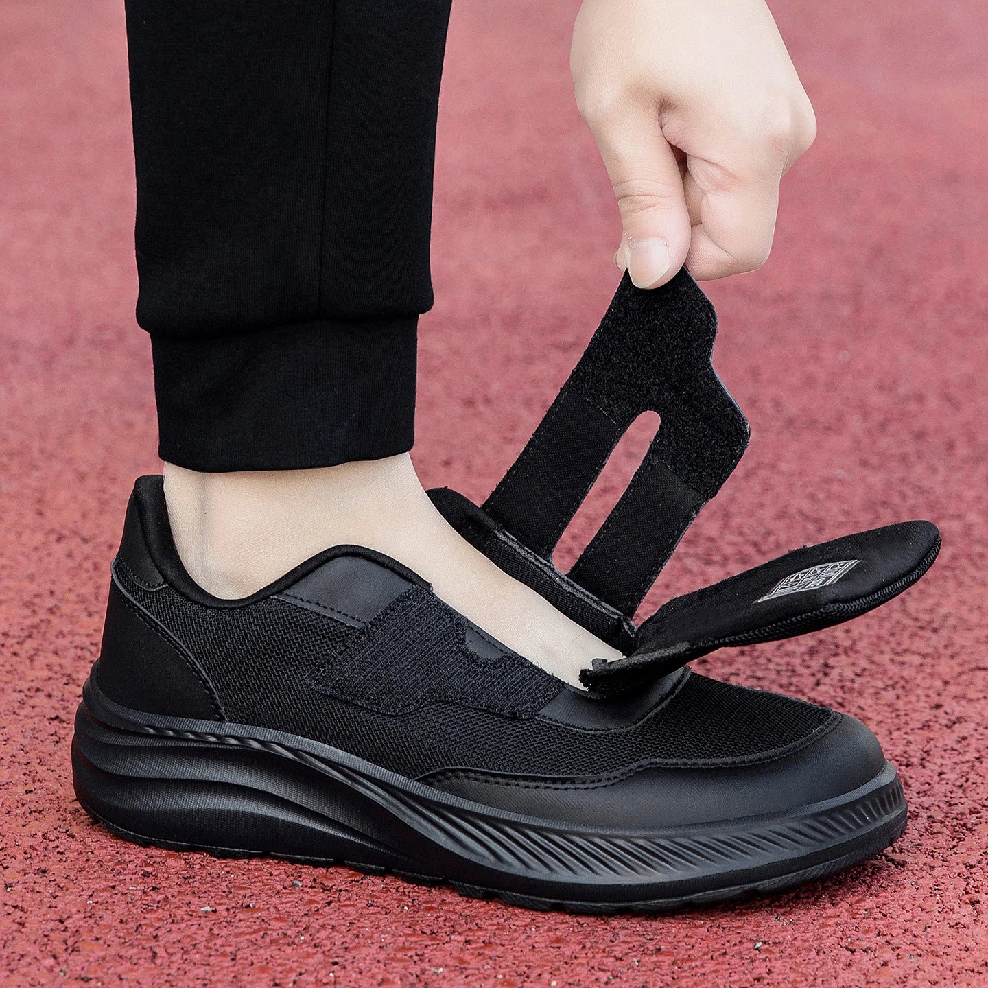 Diabetic Shoes for Men Comfort Walking Shoes for Elderly Swollen Feet Orthopedic Adjustable Double Strap Hook and Loop Sneakers NovaCart