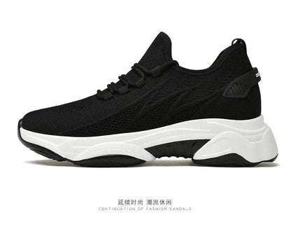 Men Sneakers Casual Heightening Shoes 8cm Height Increase Shoes For Men Summer Breathable 6cm Elevator Shoes 10cm Insole Taller NovaCart