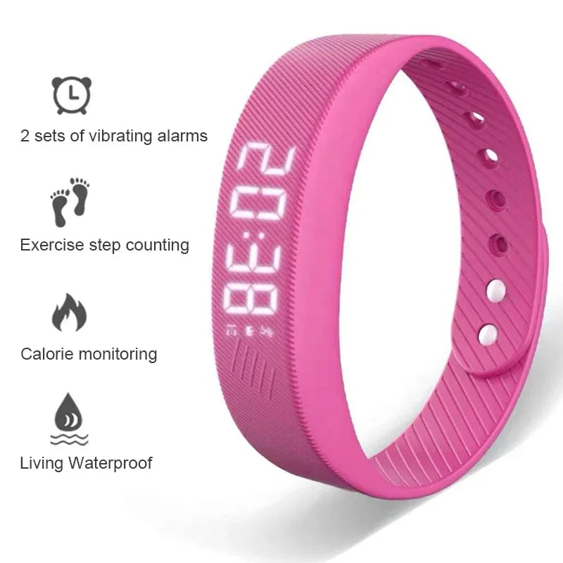 LED Digital Smart Bracelet Vibrating Alarm Clock Waterproof Clock SmartPursue™