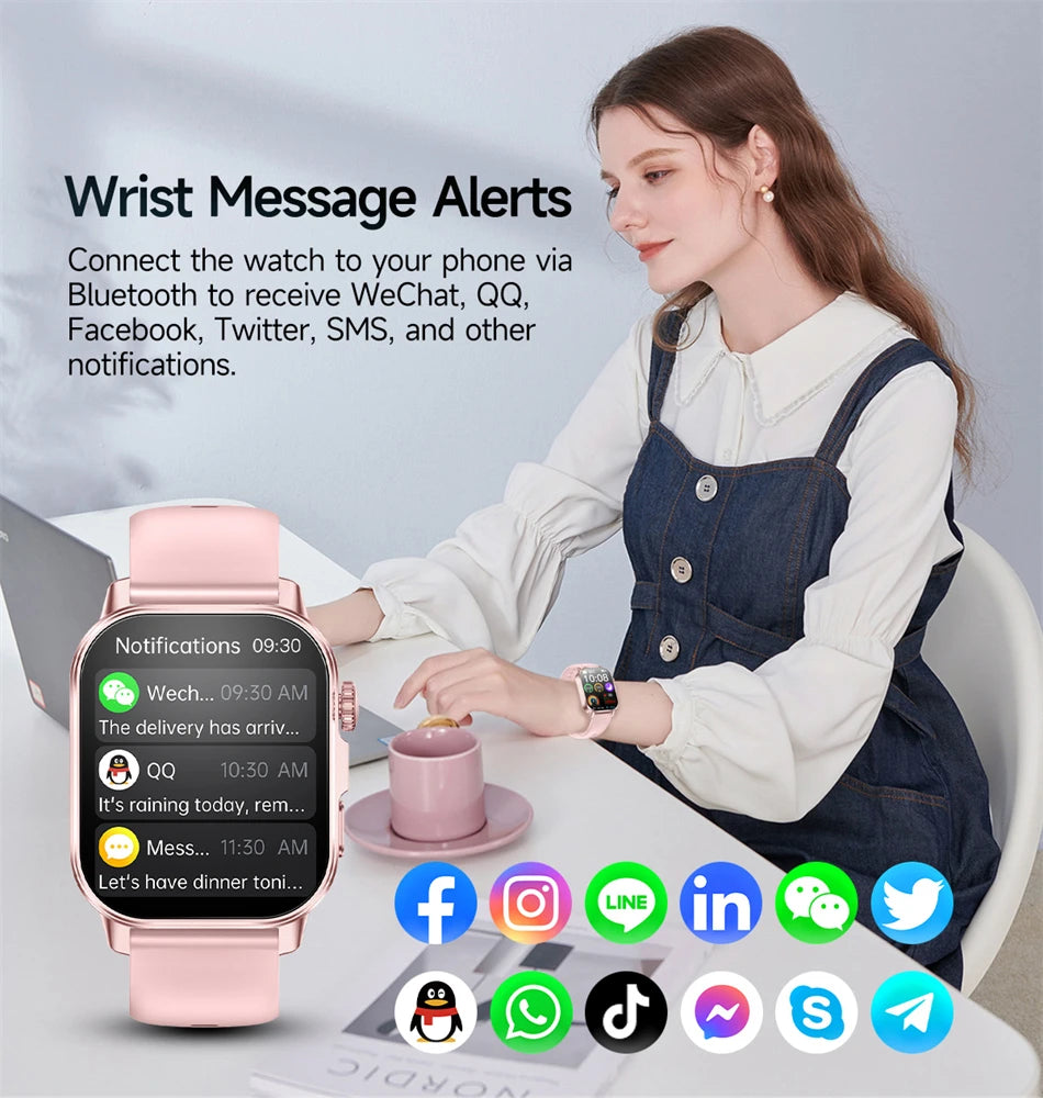 2026 New Model Uric Acid & Lipid Health Analysis Smart Watch Men ECG+PPG Bluetooth Call 2.01-inch Flashlight Smartwatch Women NovaCart