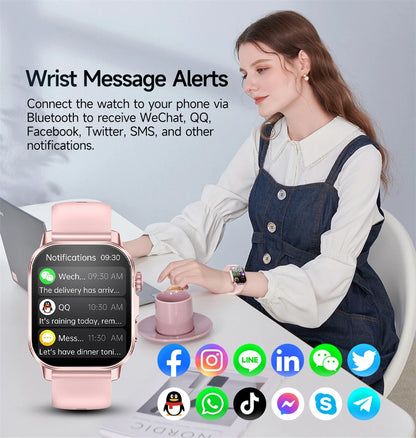 2026 New Model Uric Acid & Lipid Health Analysis Smart Watch Men ECG+PPG Bluetooth Call 2.01-inch Flashlight Smartwatch Women NovaCart