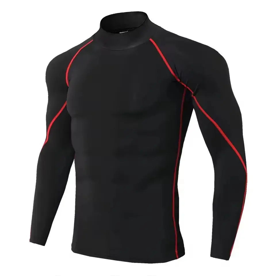 Men Compression Long Sleeve T Shirt Sportswear Male Skinny Tshirt Elastic Track Tracksuit Clothing Gyms Fitness T-shirt For Men NovaCart