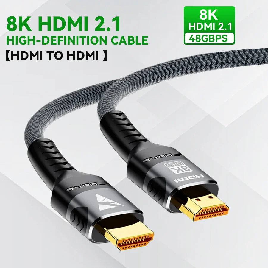 HDMI Cable 4K 60Hz HDMI-Compatible Ultra HD 1080P 120Hz High Speed Video Audio HDMI 2.0 Cable For PS4 TV Laptop Monitor Rtx3080 Pi-Mart