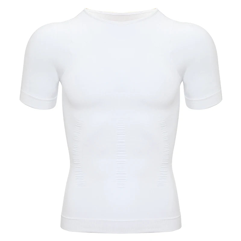 1/2 PCS Men Body Shaper T-Shirt Slimming Shapewear Corrective Posture Belly Control Compression Man Modeling Underwear Corset NovaCart