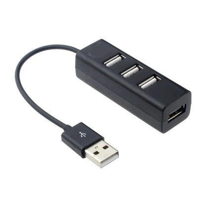 Mini 4-Port USB 2.0 Hub Adapter High-Speed Hub USB Splitter Converter All-in-One Computer Accessory Pi-Mart