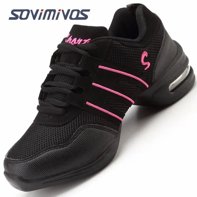 Women's Dance Shoes Soft Outsole Woman Breath Jazz Hip Hop Shoes Sports Sneakers Ladies Girl's Modern Jazz Dancing Shoes for Men NovaCart