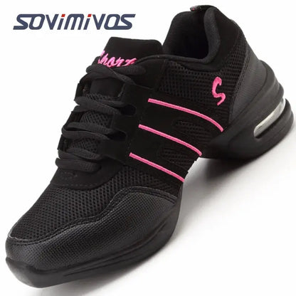 Women's Dance Shoes Soft Outsole Woman Breath Jazz Hip Hop Shoes Sports Sneakers Ladies Girl's Modern Jazz Dancing Shoes for Men NovaCart