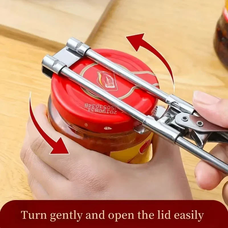 Adjustable Stainless Steel Jar & Bottle Opener SmartPursue™